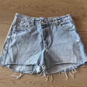 RSQ Light Blue Distressed Jean Shorts